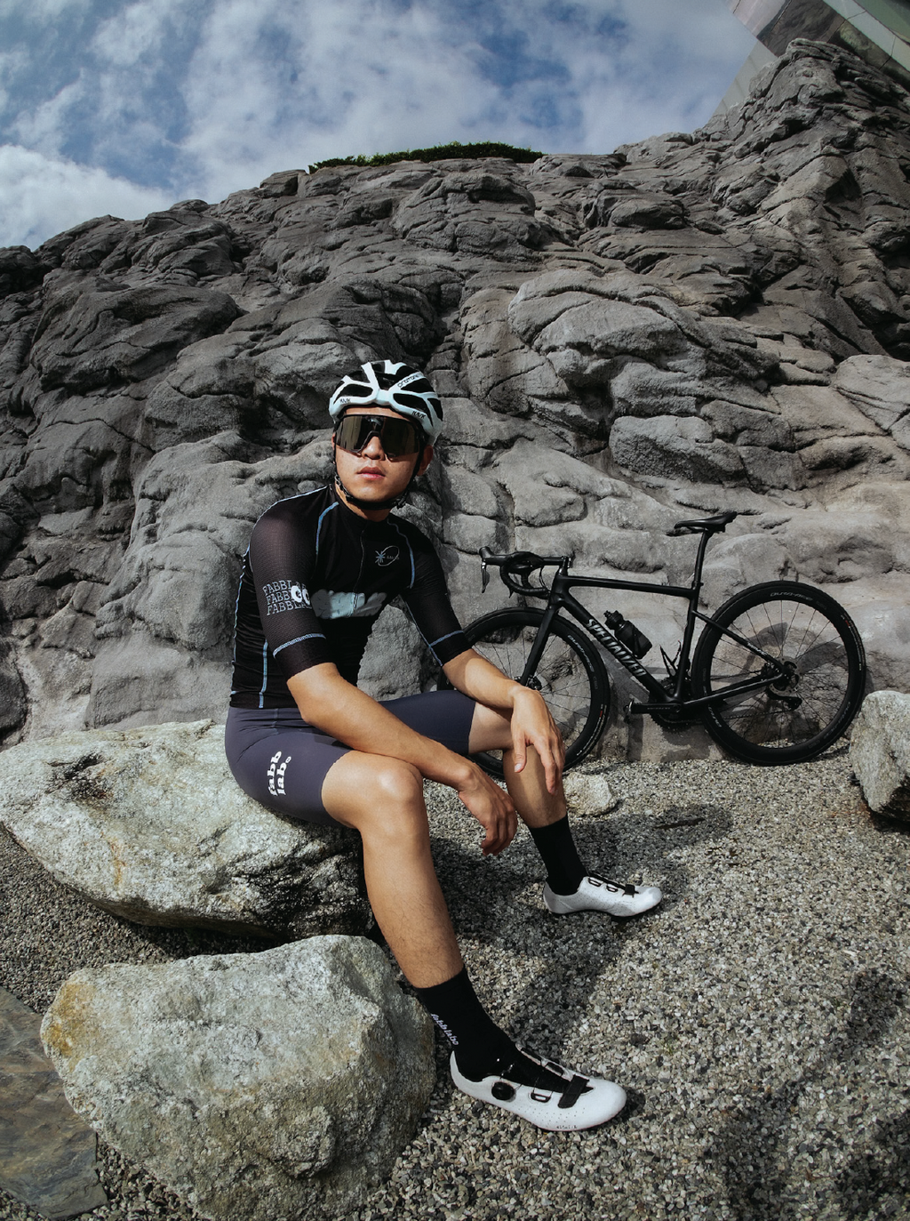 Race Team bib shorts Grey Women