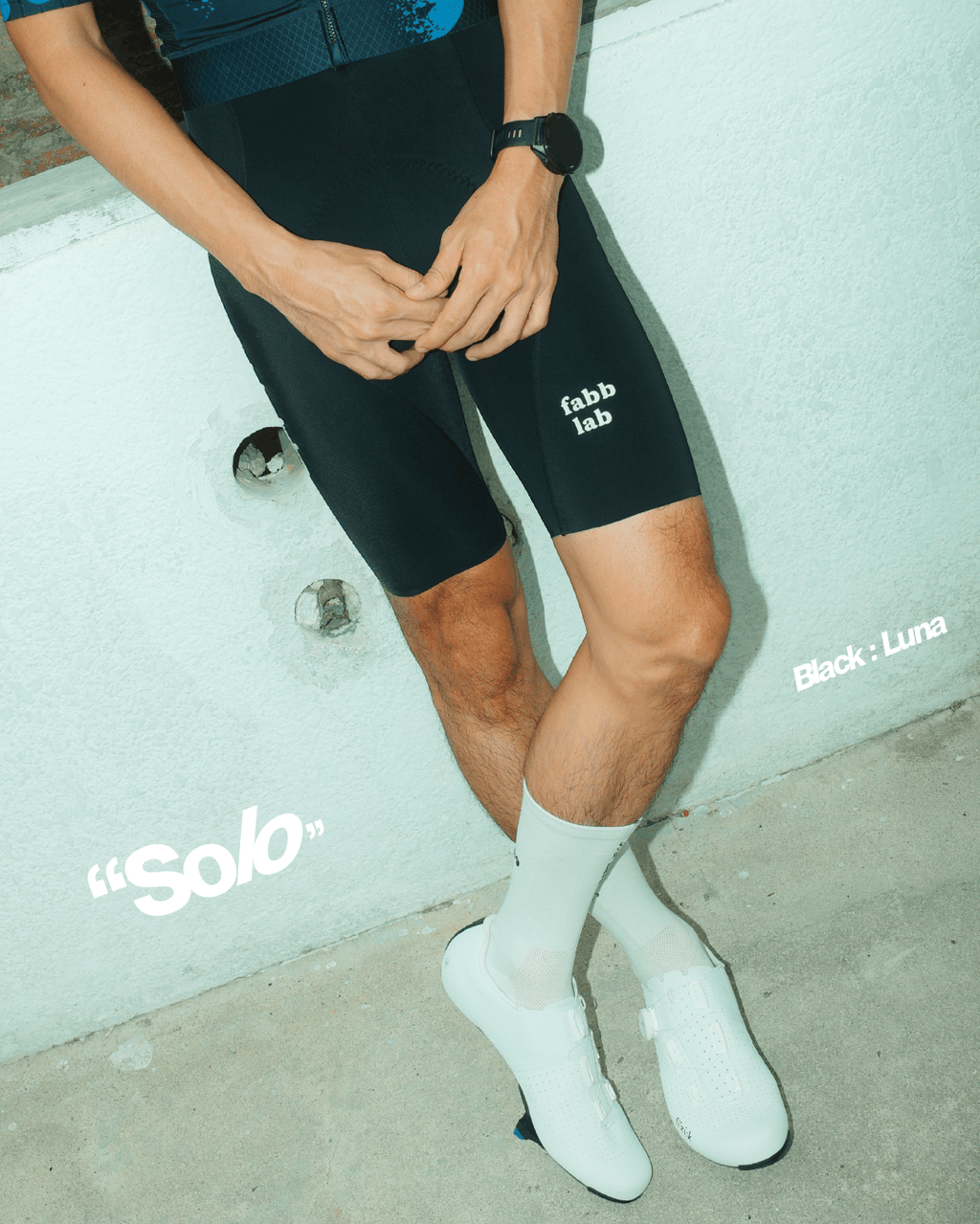Solo bib shorts men  - Black