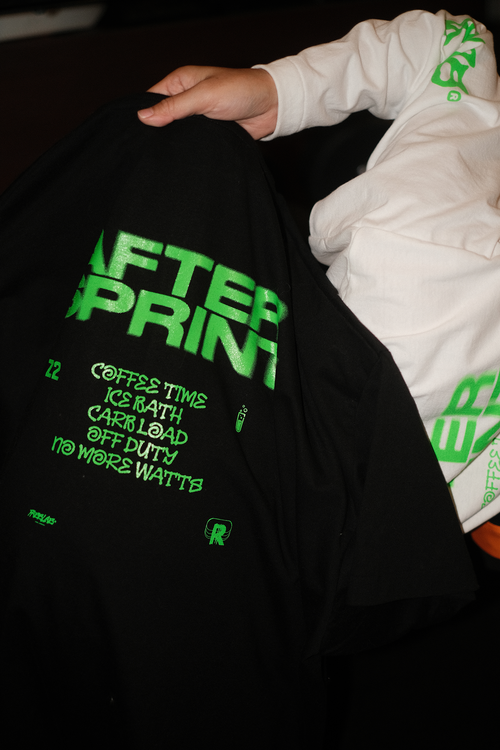 After sprint black tee