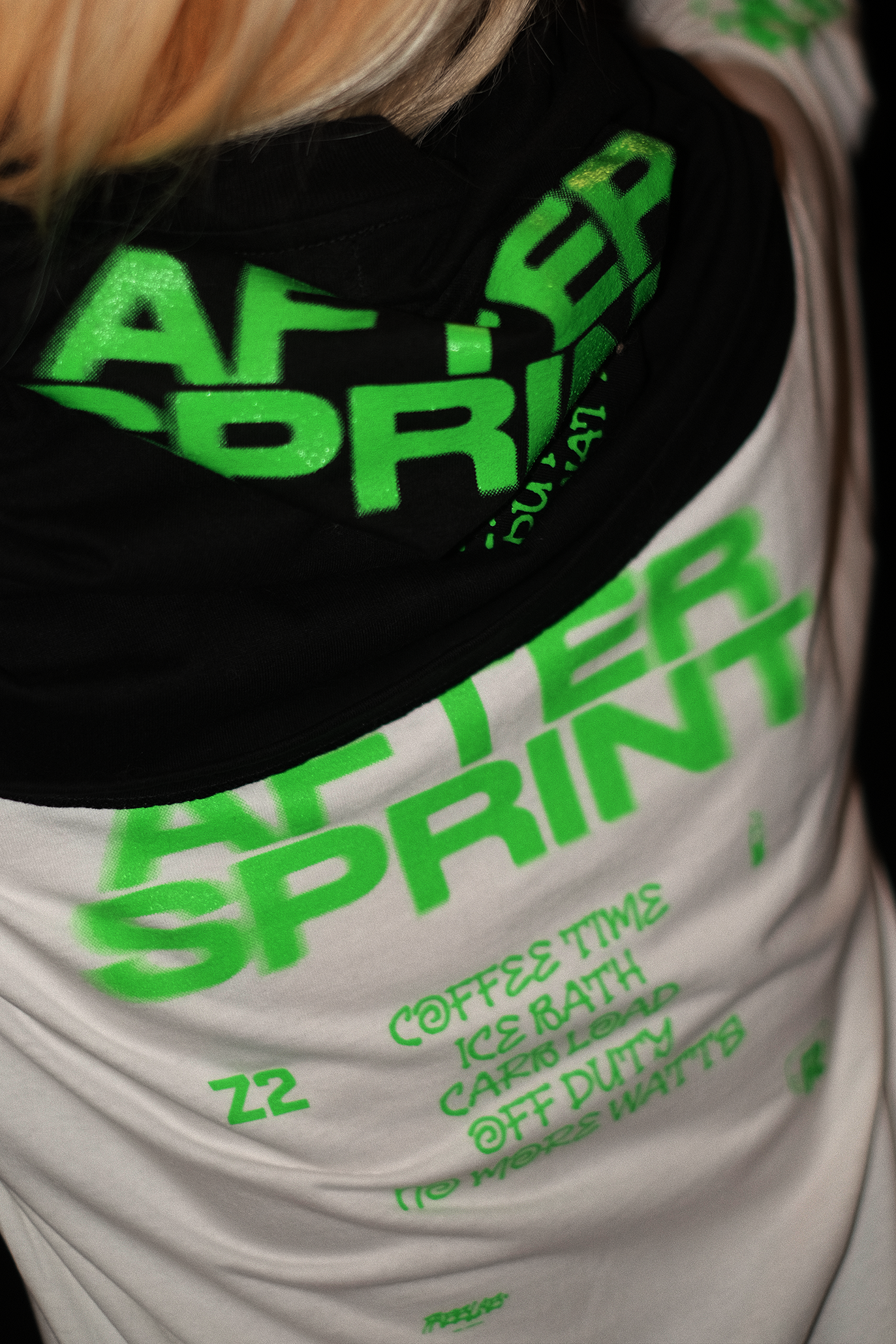 After sprint white tee