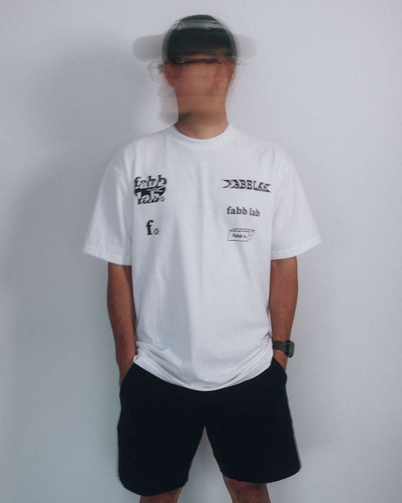 Fabblab Team race Tee White