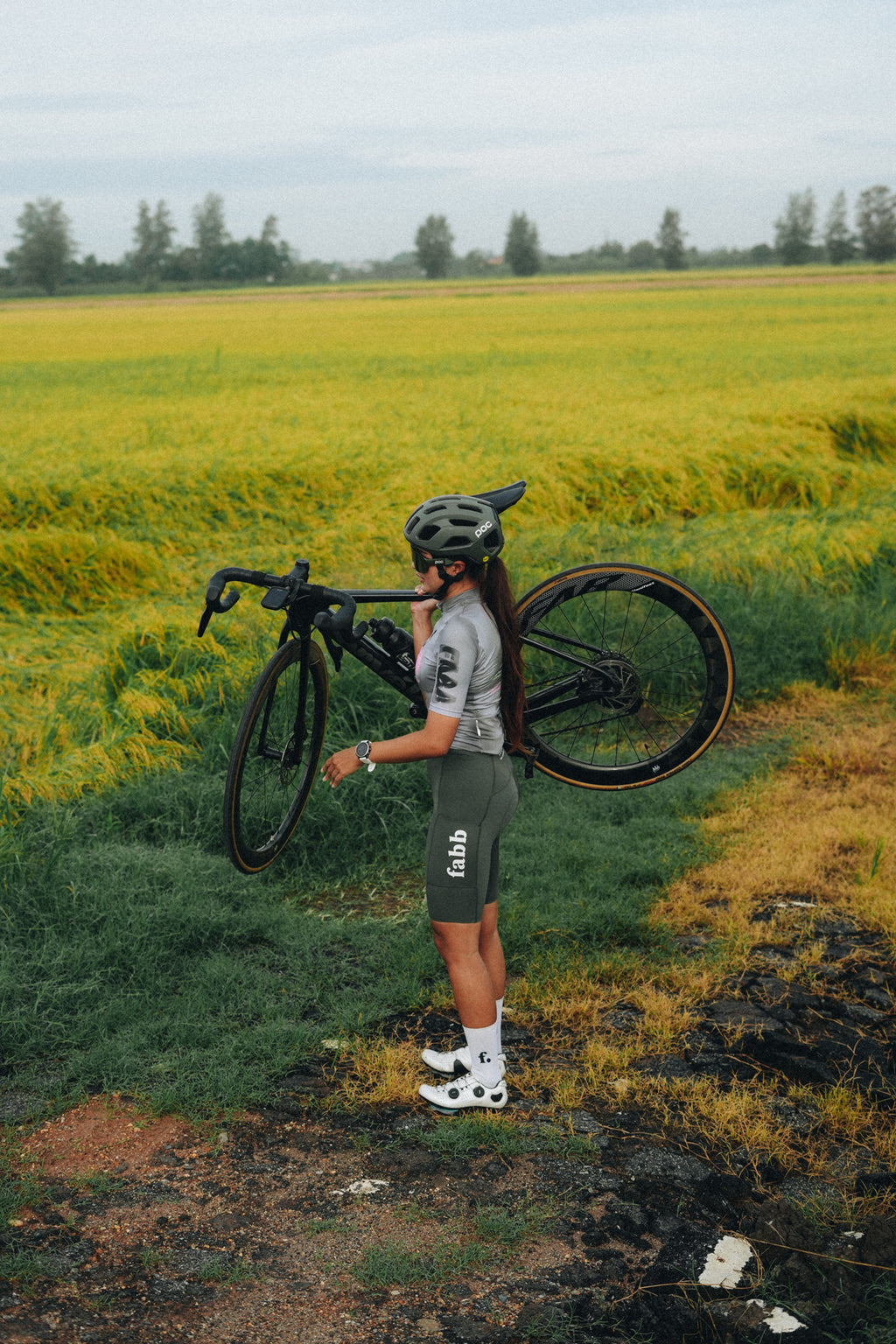 Snacky bib shorts (Cargo)  Women - Green