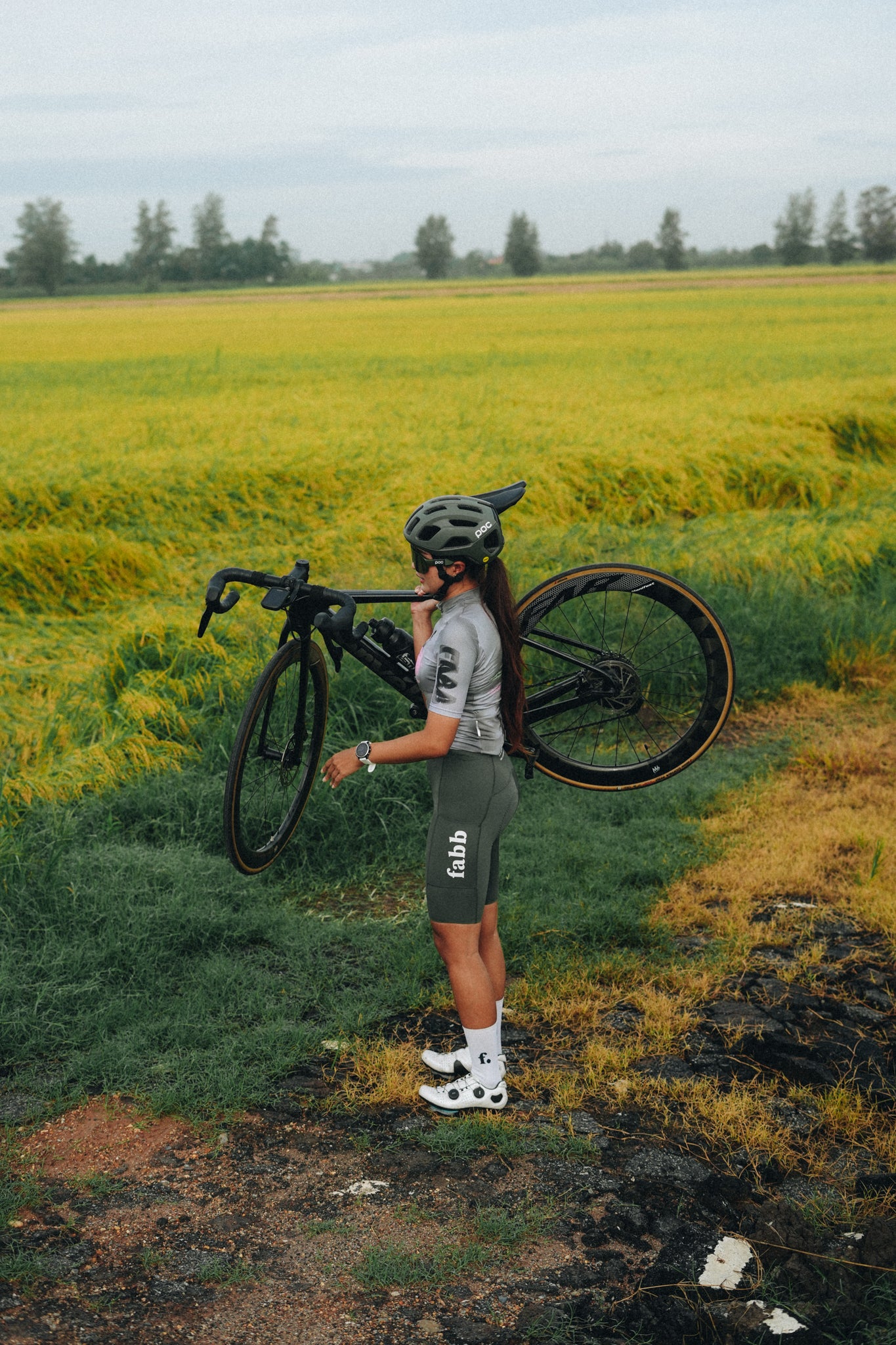 Snacky bib shorts (Cargo)  Women - Green