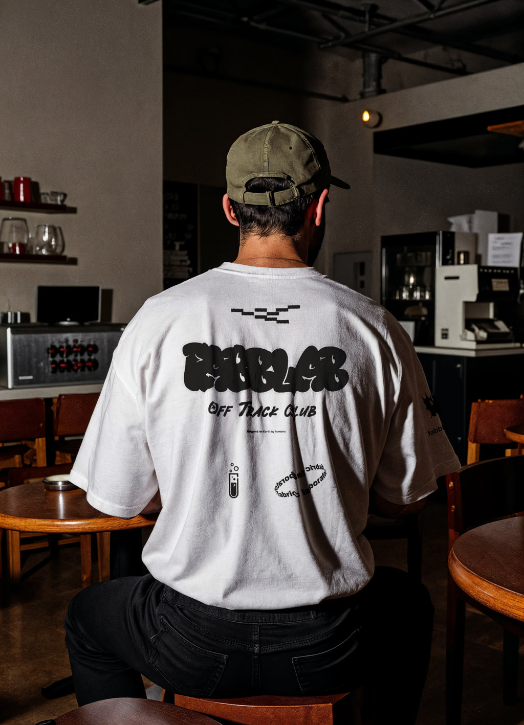 Fabblab Team race Tee White