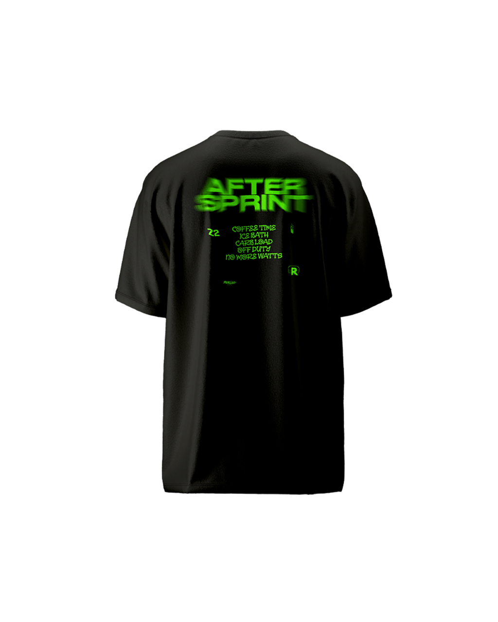 After sprint black tee