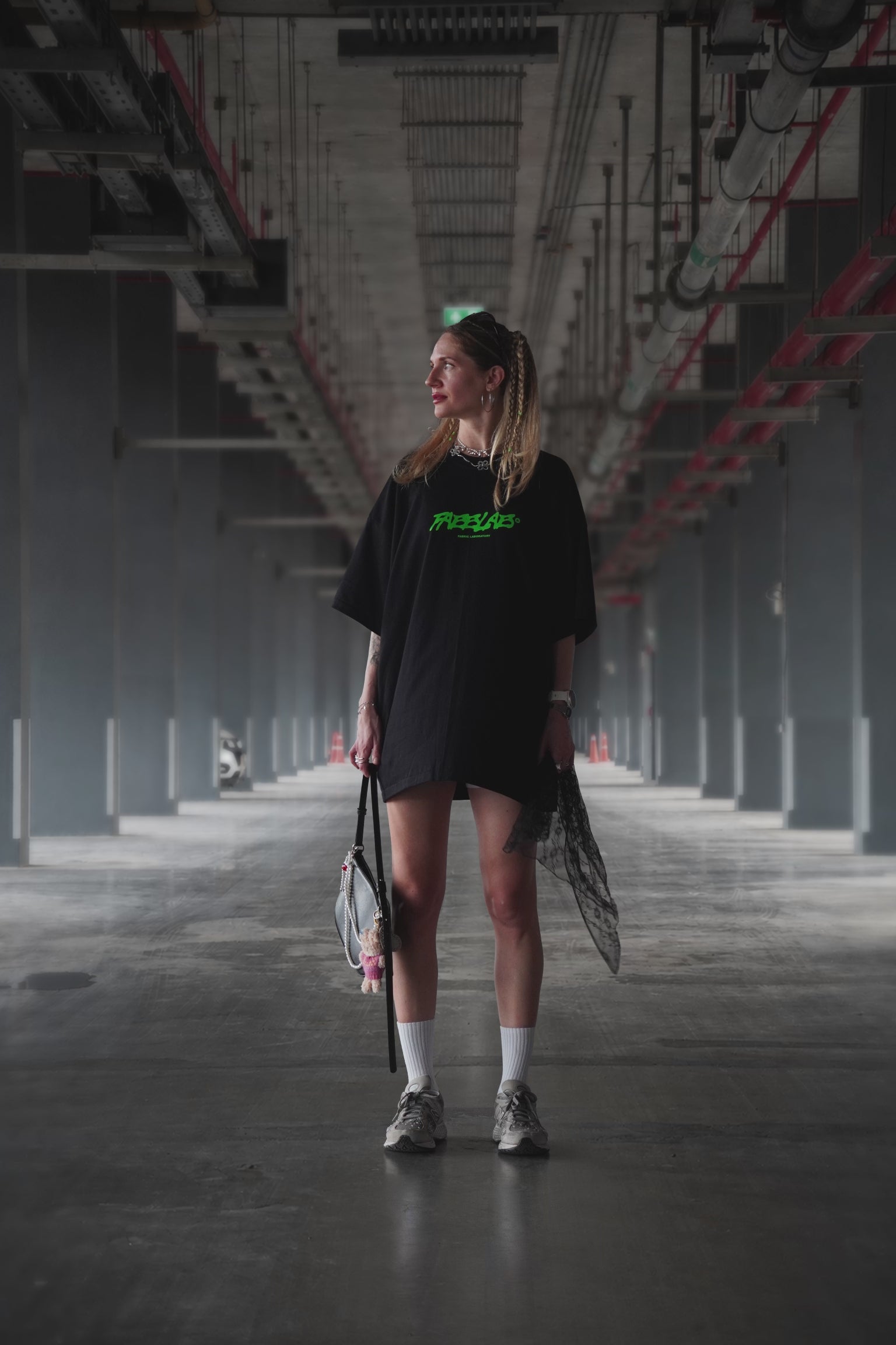 After sprint black tee